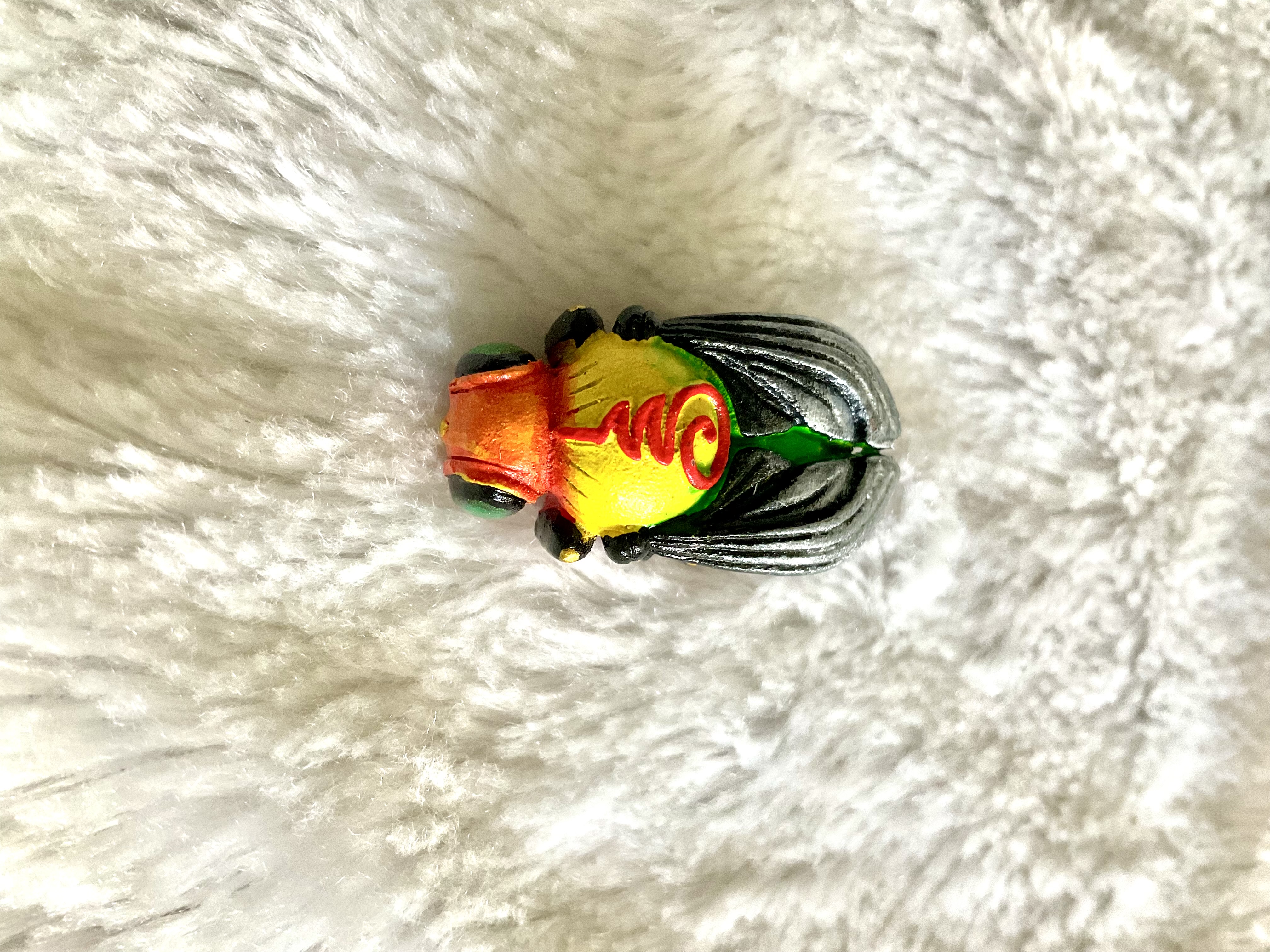 แมลงภู่คำจ่าฝูง ปรอทป่า (สีเขียว) วัดพระพุทธบาทถ้ำป่าไผ่ หลวงพ่อเล็ก พุทธาภิเษก