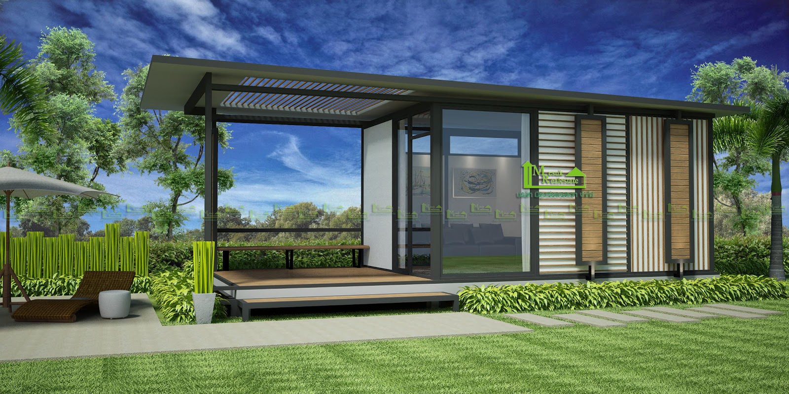 บ้านน็อคดาวน์ บ้านสำเร็จรูป สร้างออฟฟิศสำเร็จรูป ms-02