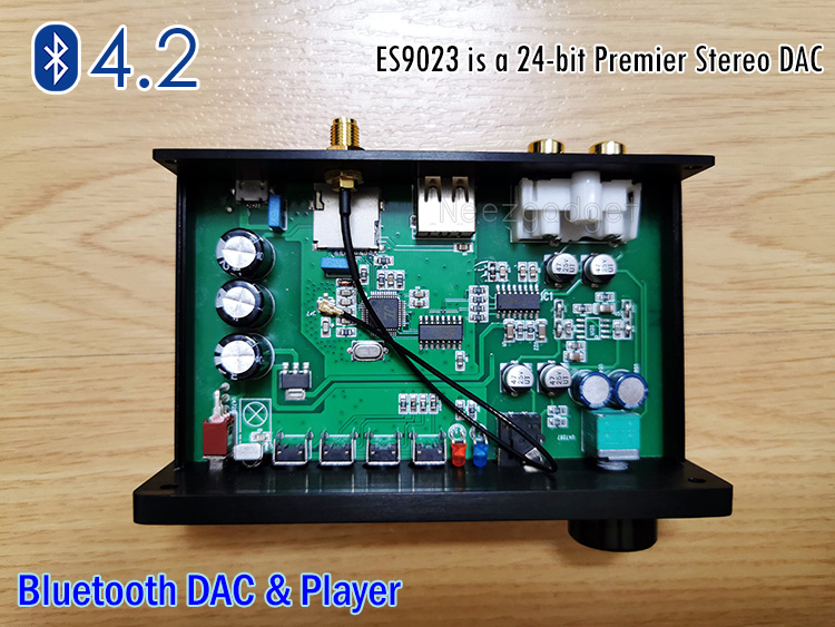 DAC Bluetooth +Player+Amp เครื่องรับสัญญาณ บลูทูส และ เครื่องเล่นไฟล์เพลงจาก USB&mini SD + แอมป์หูฟัง ใช้ในรถได้เลย มีประกัน ร้านไทย