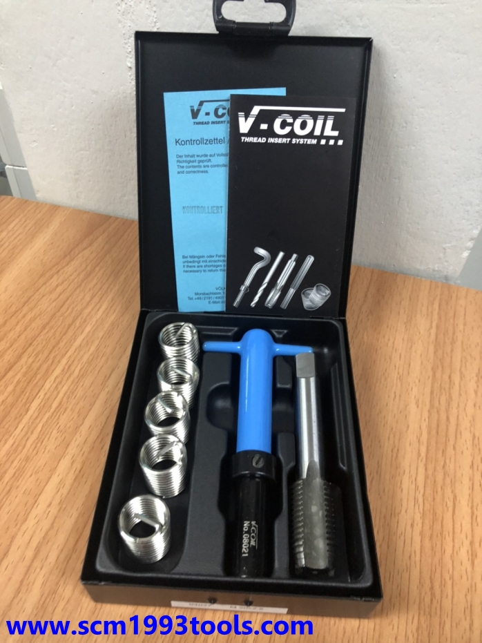 VCOIL วีคอยล์ สปริงเสริมเกลียวชุด ชุดซ่อมต๊าป M20x2.5 Thread Repair Kits # 04037