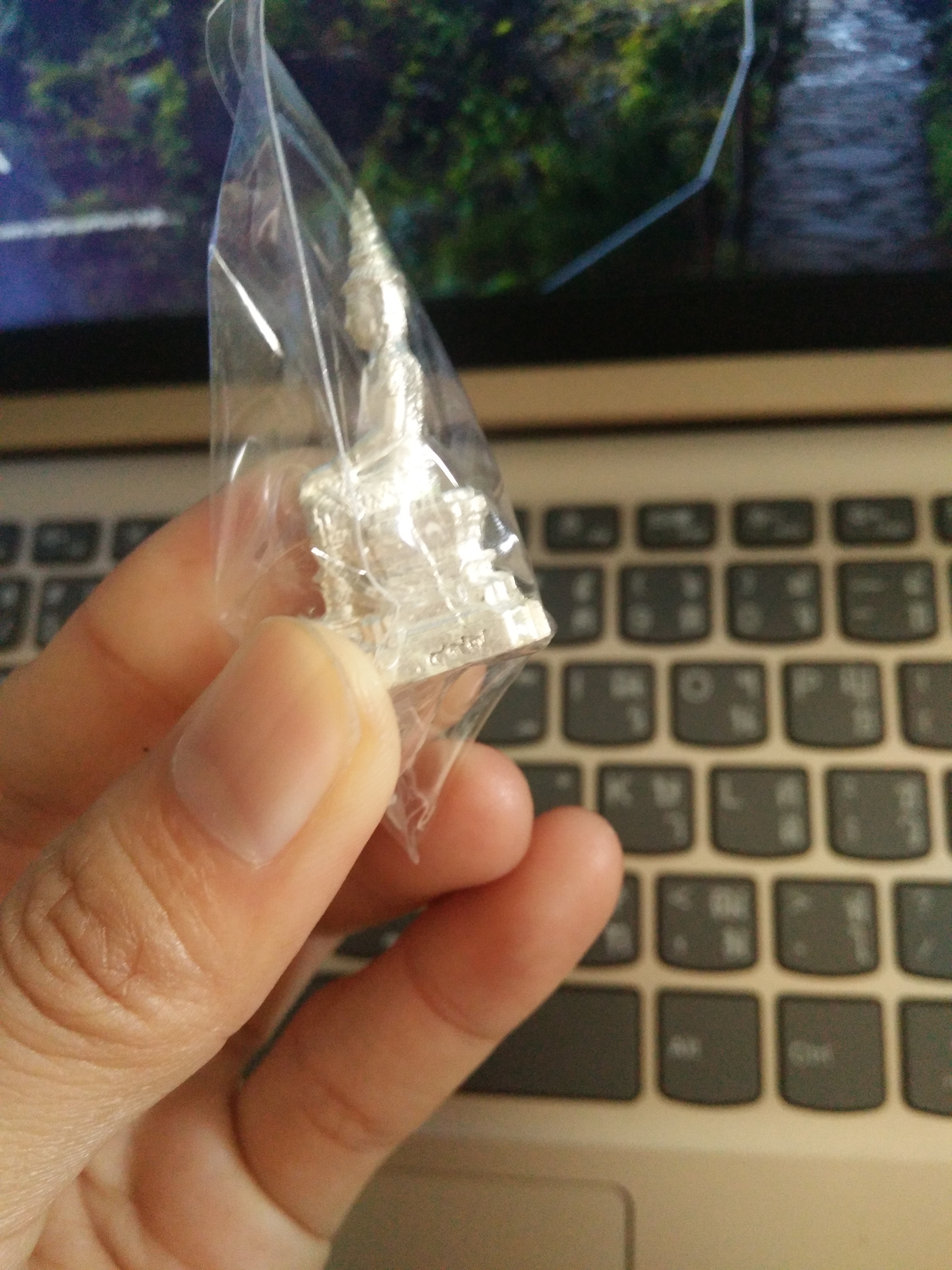 พระวิสุทธิเทพชุบเงิน วัดพุทธพรหมยาน No.xxx ลพ.เล็ก ร่วมเสก