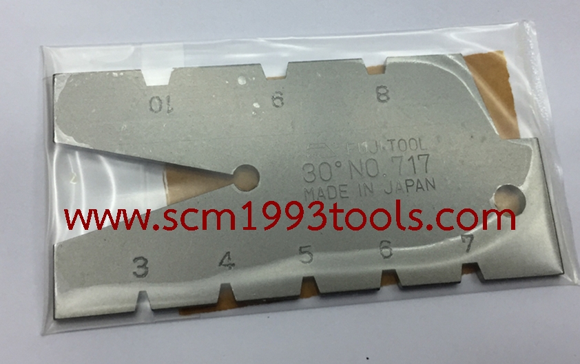 เกจวัดเกลียว วัดมุมเอ๊คมี่ 30 องศา ตรา FUJI ญี่ปุ่น คุณภาพดี ACME SCREW THREAD GAUGE