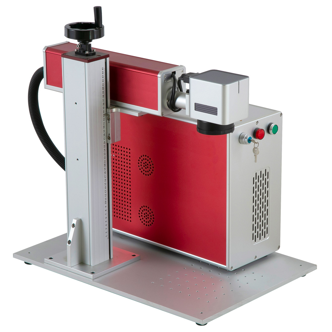 เครื่องเลเซอร์มาร์คกิ้งสำหรับอุตสาหกรรมชนิด Fiber Laser รุ่น KP-LF20-D แบบ Desktop Type (20Watt, พร้อมคอมพิวเตอร์)