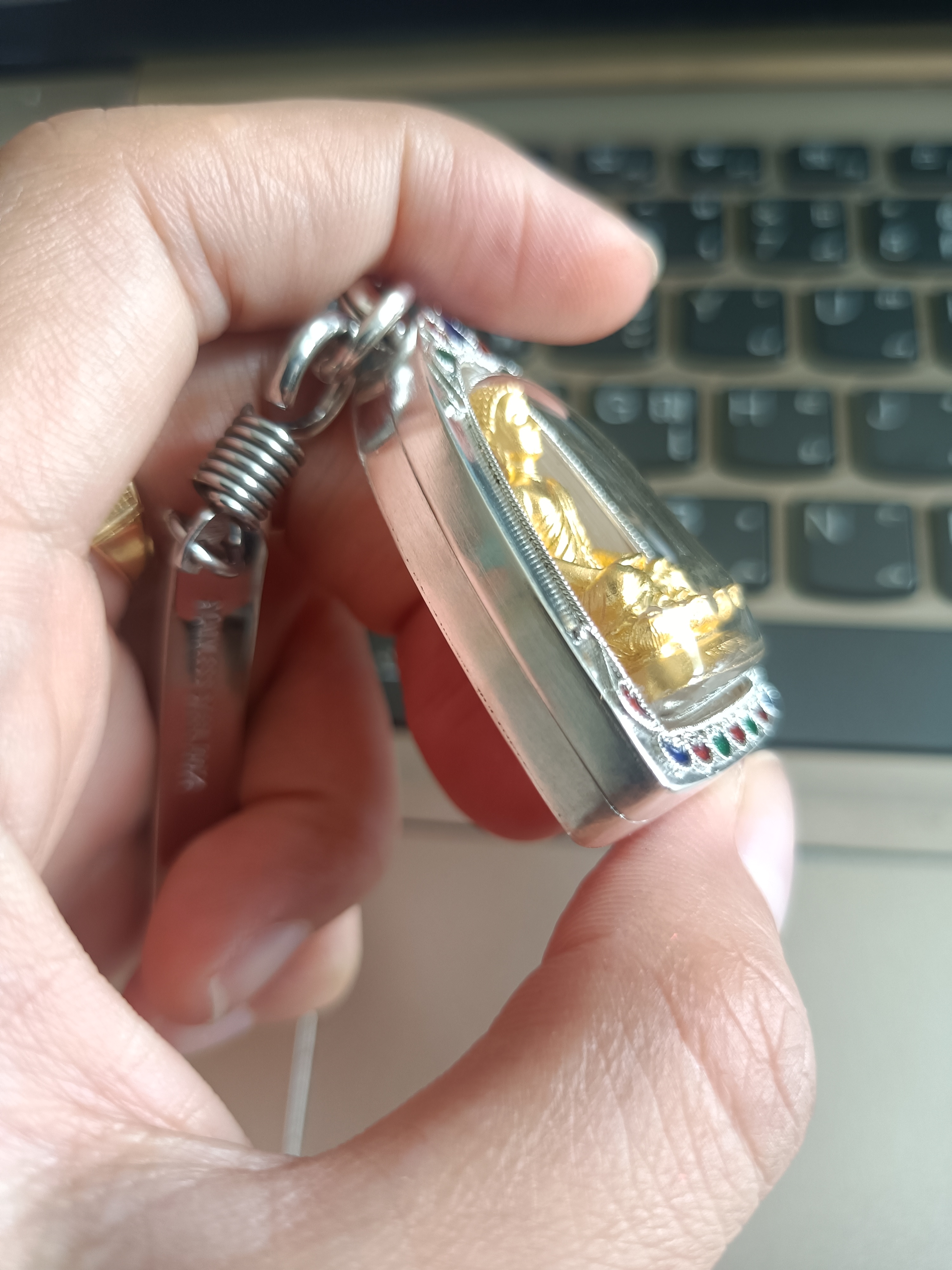 พระปัจเจกพุทธเจ้า รุ่น ปาฏิหารย์ (เนื้อชุบทอง) เลี่ยมตลับเงิน วัดเขาวง ปี 56 สุดยอดมวลสารและพิธีการ