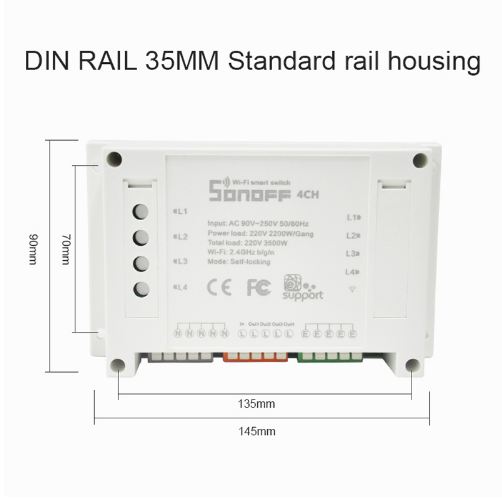 4CH Smart Remote Control Wireless Switch Module