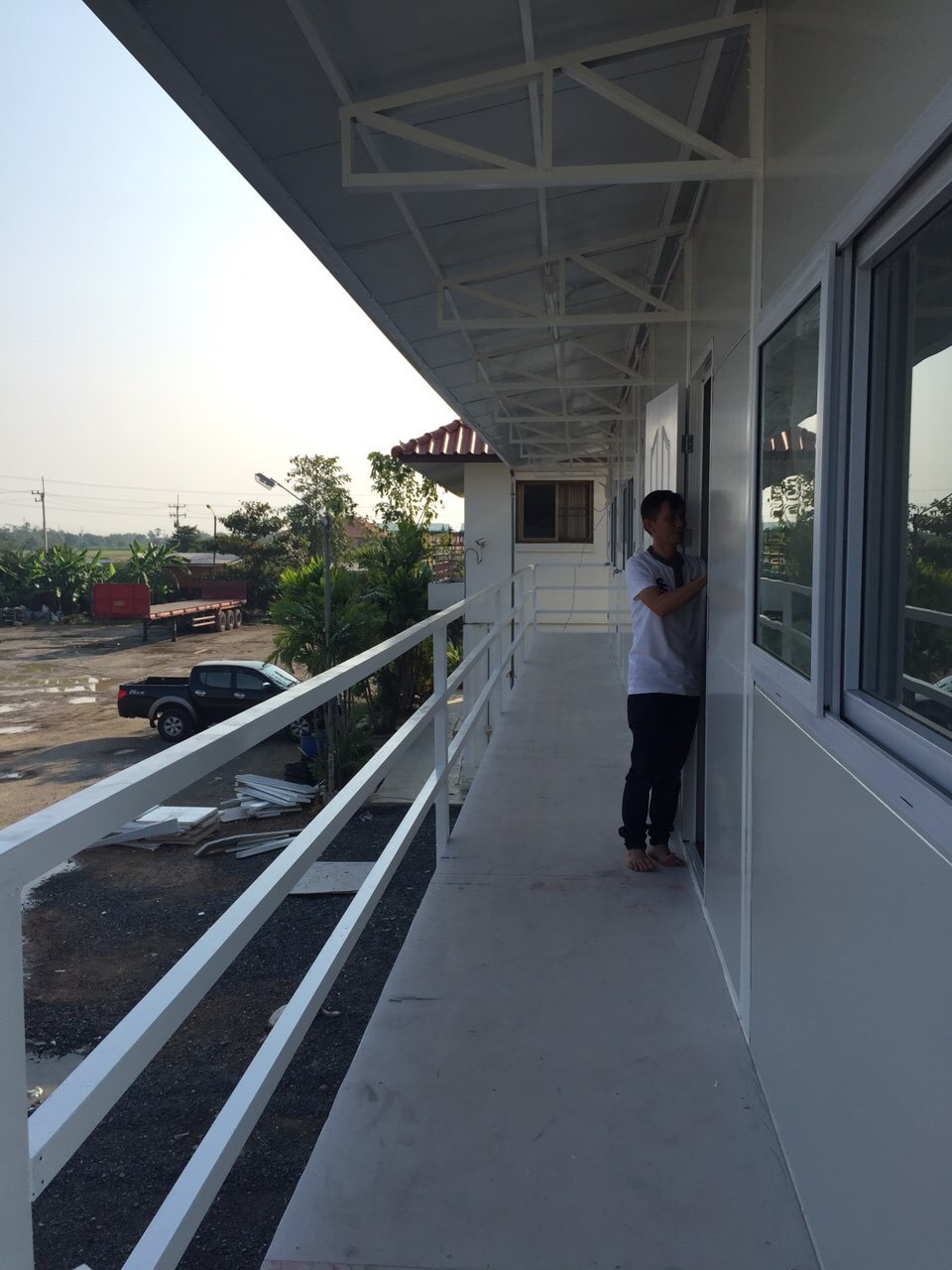 บ้านพักคนงาน2 ชั้น บ้านน็อคดาวน์ บ้านสำเร็จรูป สร้างออฟฟิศ