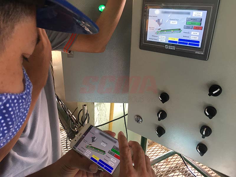 โปรเจ็กต์ระบบสายพานชั่งน้ำหนักอัตโนมัติ