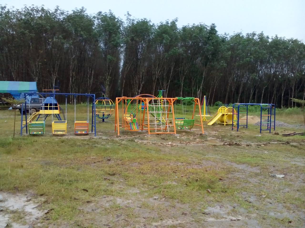 รหัส PG ผลงานติดตั้ง (อำเภอนาโยง จังหวัดตรัง) เครื่องออกกำลังกายเด็ก