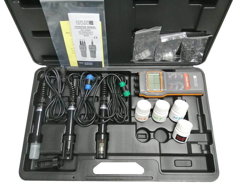 เครื่องวัดคุณภาพน้ำแบบมือถือ (Combo Water Quality Testers) แบรนด์ : KEPLER รุ่น : KWQ-86031