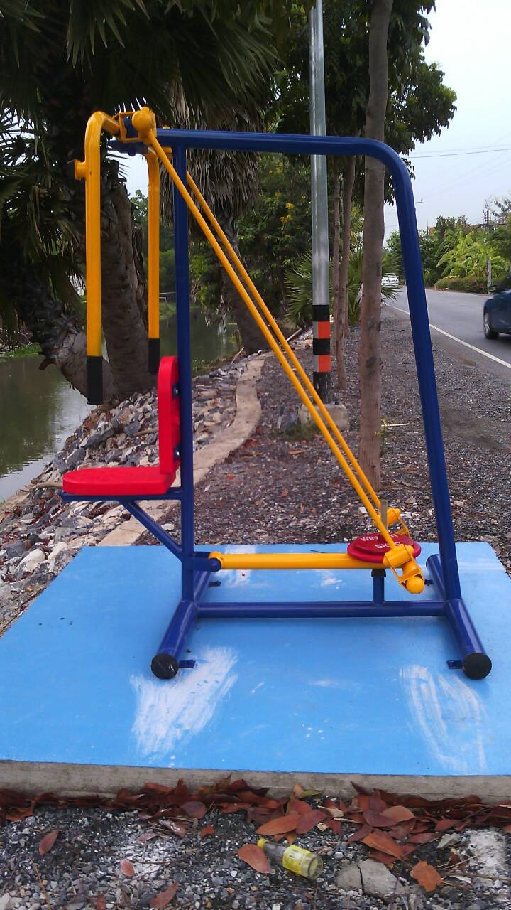 รหัส OUL ผลงานติดตั้ง (ปทุมธานี) เครื่องออกกำลังกายกลางแจ้ง