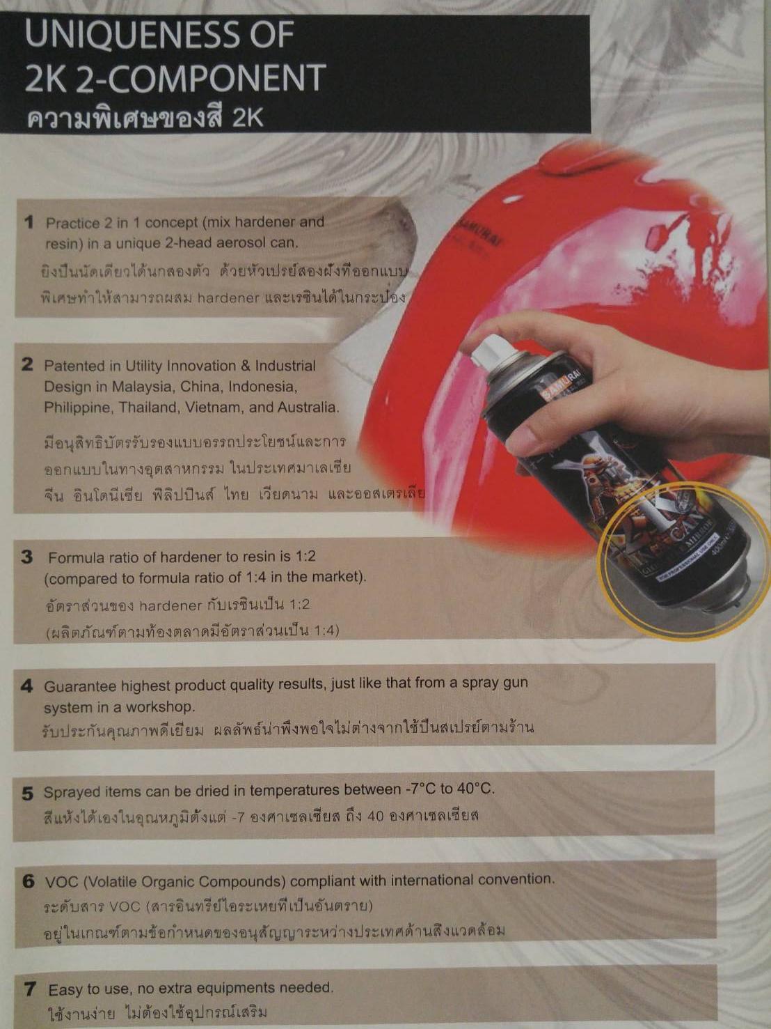 แลกเกอร์เคลียร์เงาซามูไร 2K 01