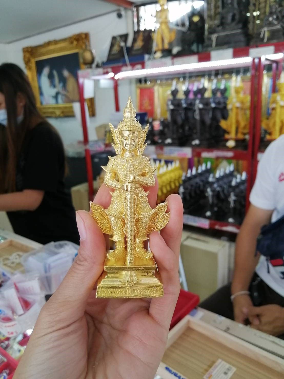 พระบูชาท้าวเวสสุวรรณหน้าเทวดา สูง 4 นิ้ว ลพ.อิฏฐ์ วัดจุฬามนี