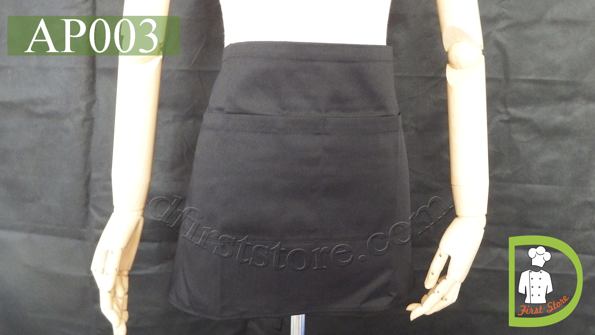 AP003 Waitress Apron ผ้ากันเปื้อนสั้น พนักงานเสริฟ
