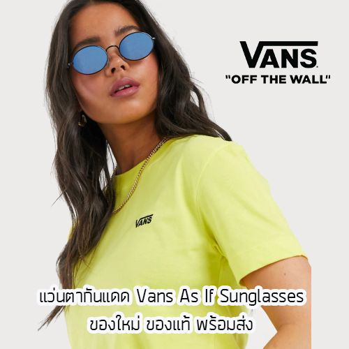 แว่นกันแดด Vans As If Sunglasses - Black/Blue ของใหม่ ของแท้ พร้อมส่ง