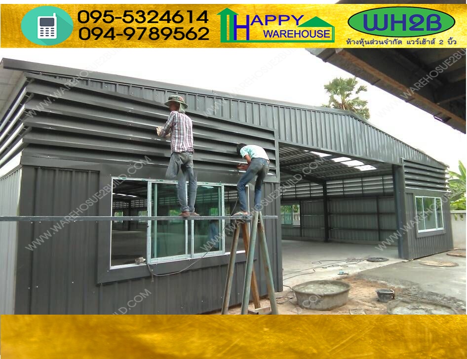 รับสร้างโกดังสำเร็จรูป กำแพงเพชร ขนาด 14x66x4 m.