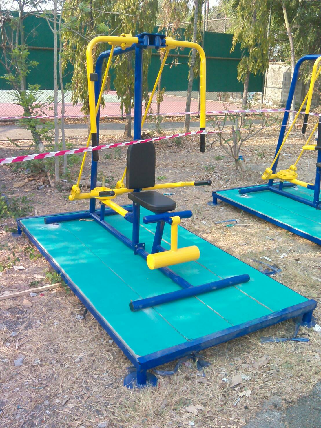 รหัส SM ผลงานติดตั้ง (หมู่บ้านสีไชยทอง) เครื่องออกกำลังกายกลางแจ้ง