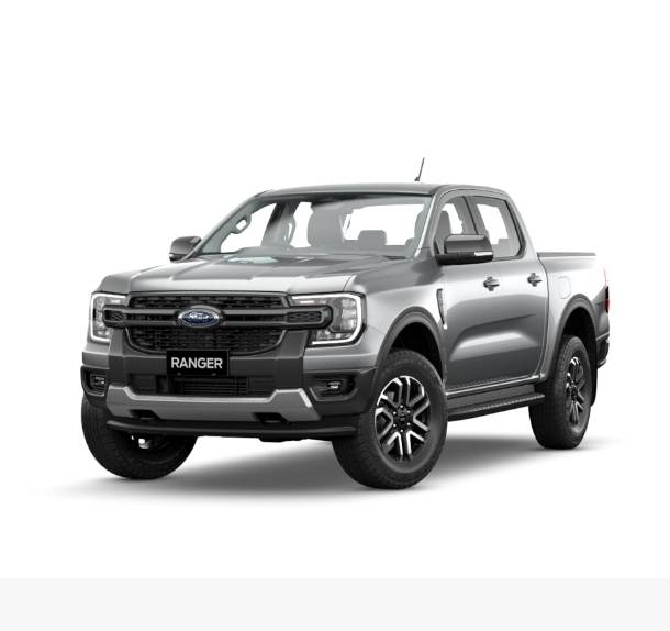 เบ้าประตู Ford Ranger Next Gen ฟอร์ด เรนเจอร์ ปี 2022-ปัจจุบัน รุ่น 4 ประตู (สีดำเงา โลโก้สีแดง)