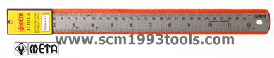 META บรรทัดสแตนเลส ฟุตสแตนเลส STAINLESS RULER ฟุต 1.5 เมตร (60นิ้ว) ฟุต 2 เมตร (80นิ้ว)