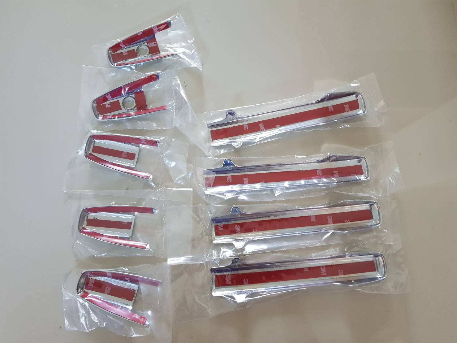 ครอบมือจับ Honda Mobilio ครอบมือเปิดประตู ฮอนด้า โมบิลิโอ ปี 2014-2018 (สีเงิน)(ใช้เทปกาว 3M)