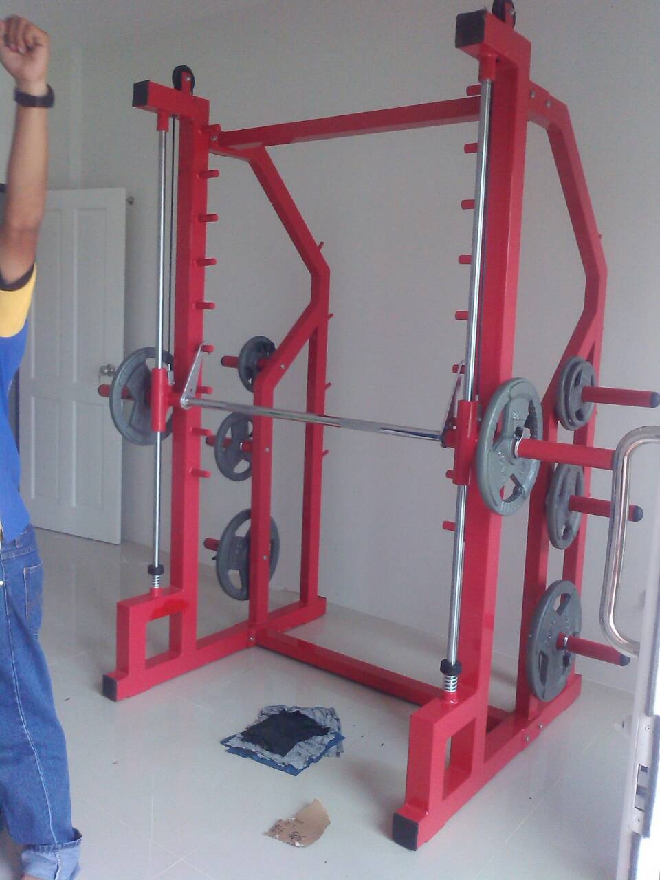 รหัส IND ผลงานติดตั้ง (ฟิตเนส ถ.พัฒนาการคูขวาง จ.นครศรีธรรมราช) เครื่องออกกำลังกายฟิตเนสในร่ม