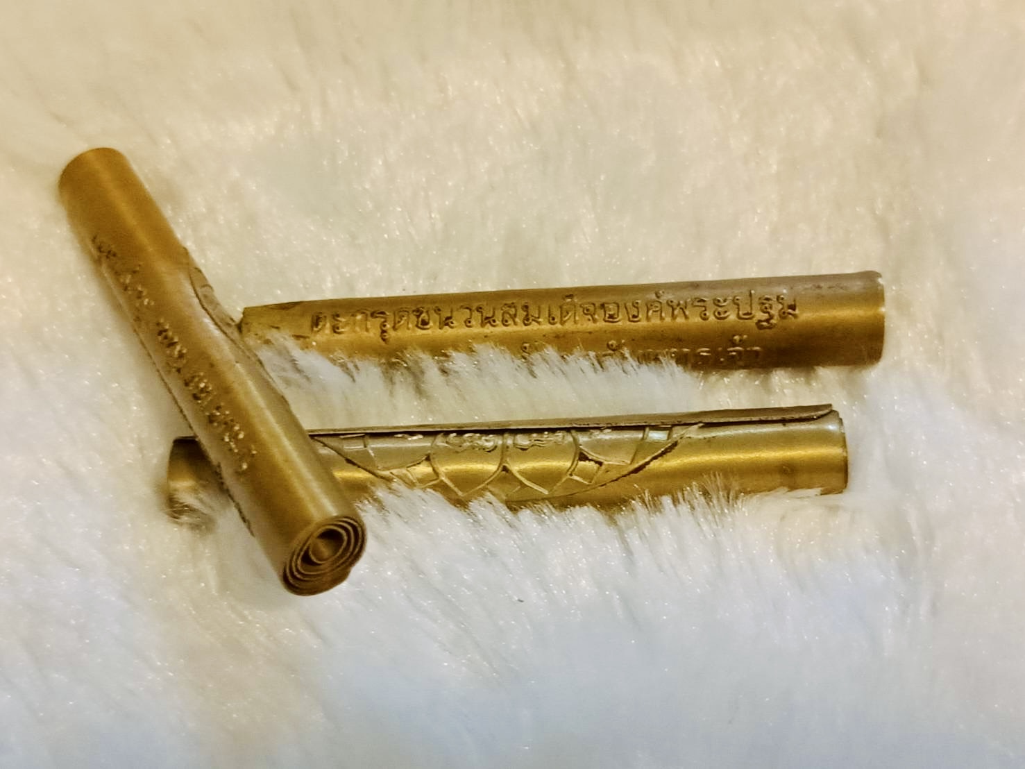 ตะกรุดเนื้อฐานสมเด็จองค์ปฐม(ขนาด 2“) วัดเขาวง ปี 68