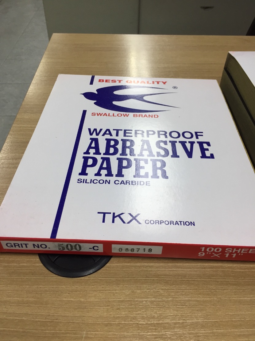 กระดาษทรายน้ำ ตรานกนางแอ่น ญี่ปุ่น คุณภาพดี SANDPAPER ขนาด 9x11 นิ้ว