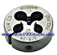 WARRIOR ต๊าปกลม ไดต๊าปตัวเมีย ตราคนป่า ชนิดนิ้ว BSW/UNF/BSF/UNC CIRCULAR SPLIT DIE