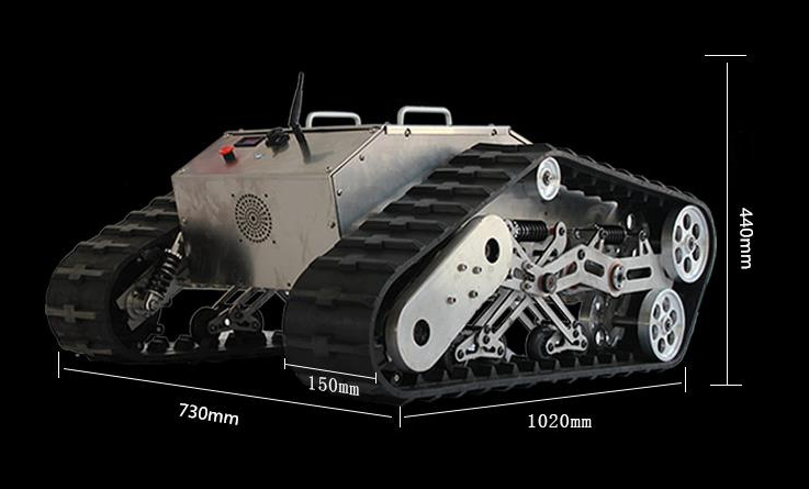 880t 100kg Load Big All Metal Robot Tank