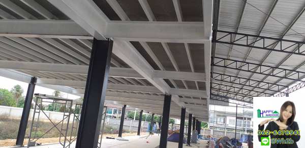 รับสร้างโกดังสำเร็จรูป ขนาด 15 x 66x 6.80m