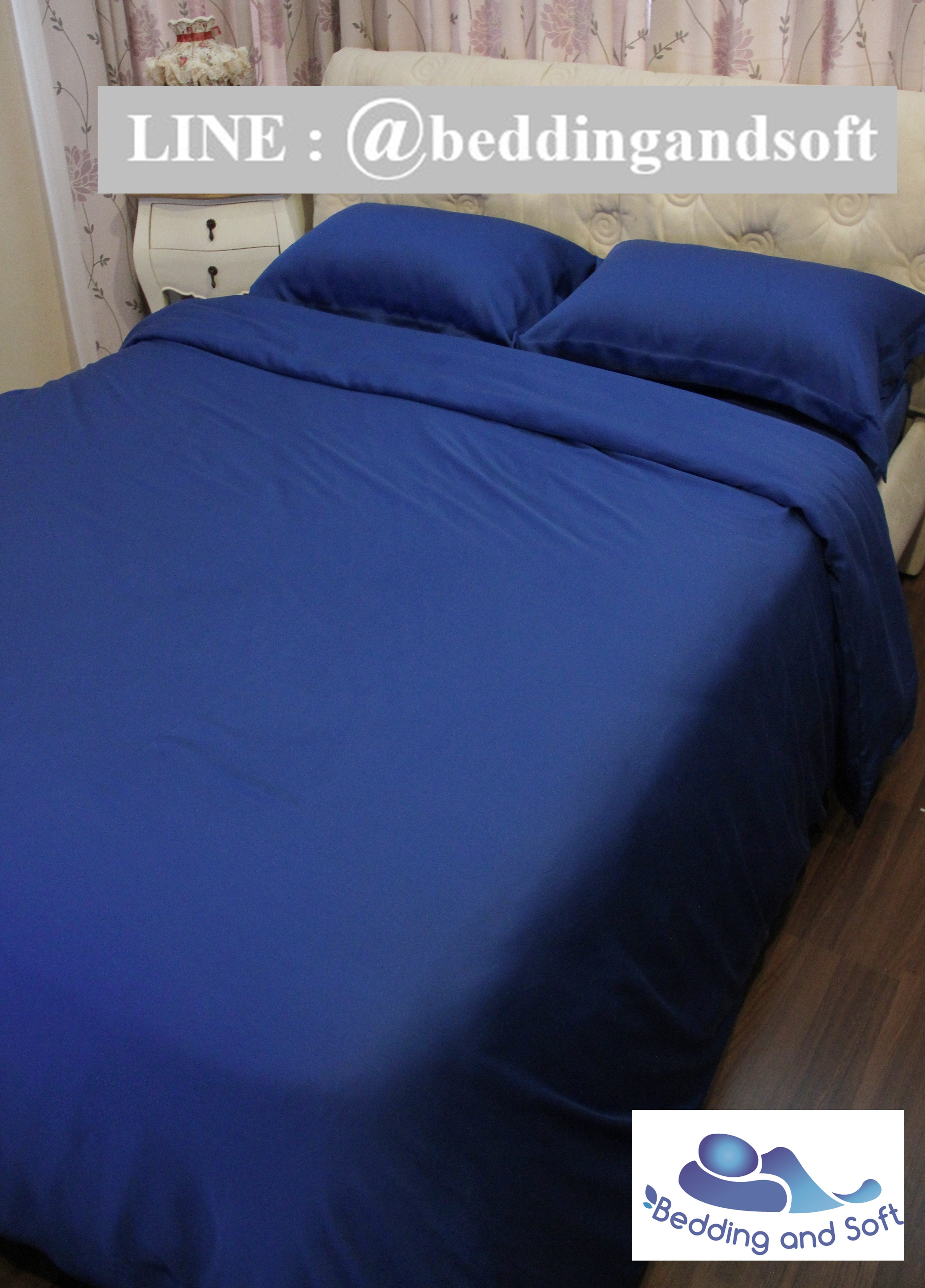 TP 001 ผ้าปูที่นอนสีน้ำเงิน