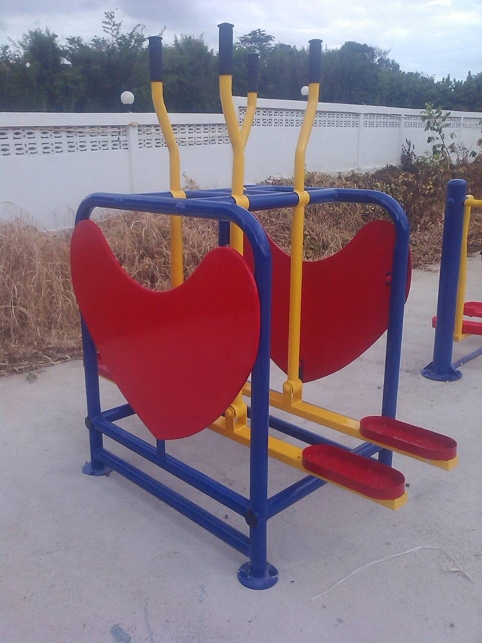 รหัส OUL ผลงานติดตั้ง (อบต.คือเวียง อ.ดอกคำใต้ จ.พะเยา) เครื่องออกกำลังกายกลางแจ้ง-16