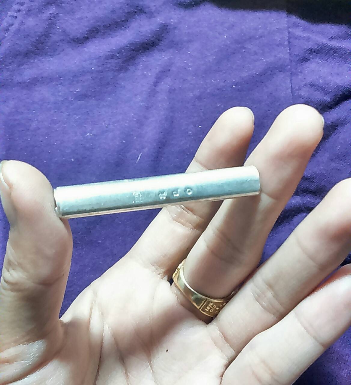 ตะกรุดเนื้อเงินรุ่นแรก ลพ.เอื้อนวัดวังแดงใต้ No.970 รุ่น พุทธคุณ