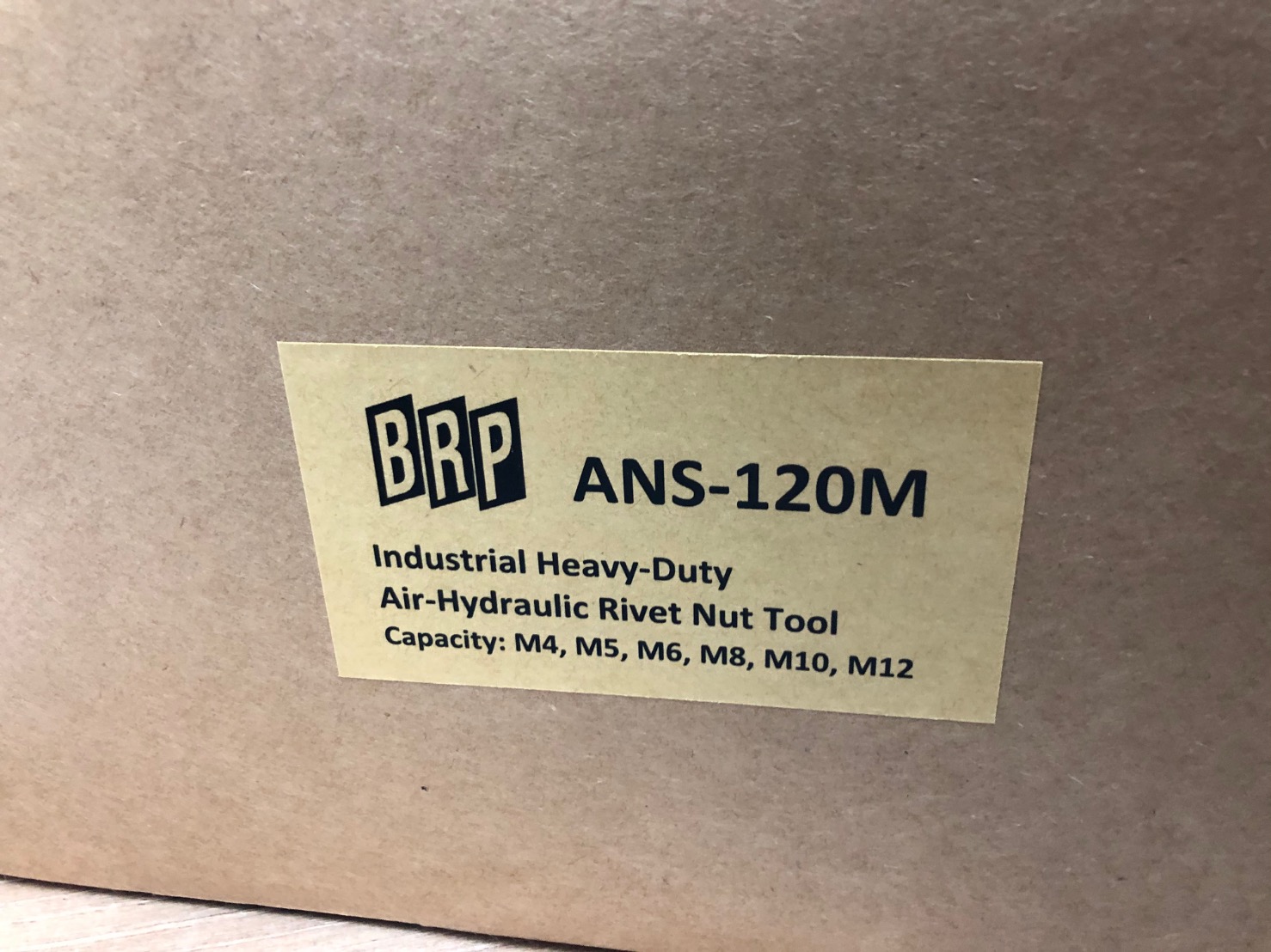 BRP เครื่องย้ำรีเวทน็อตลม งานหนัก รุ่น ANS-120M น็อตขนาด M4-M12 พร้อมอุปกรณ์ AIR NUT RIVETER