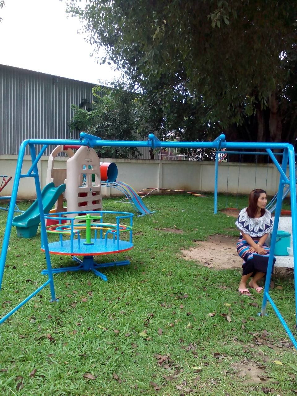 รหัส PG ผลงานติดตั้ง (อบต.จอมศรี อ.เชียงคาน จ.เลย) เครื่องเล่นสนามกลางแจ้งสำหรับเด็ก