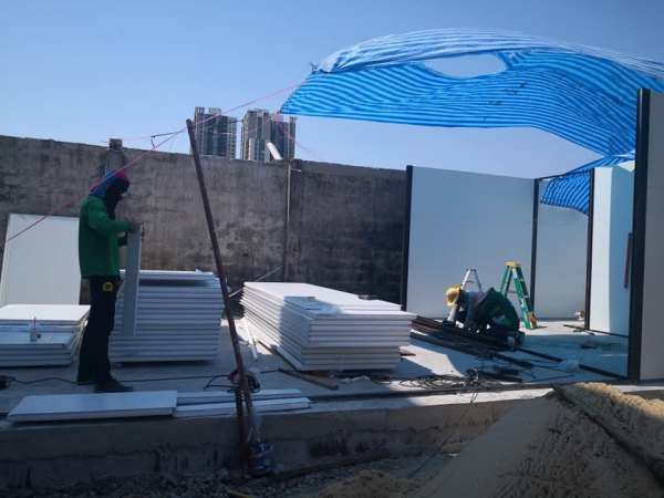 บ้านพักพนักงาน บ้านสำเร็จรูป ขนาด5.00x13.00 เมตร