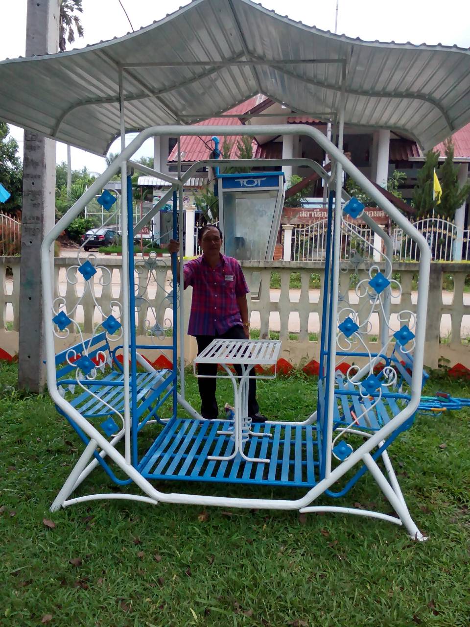 รหัส PG ผลงานติดตั้ง (อบต.จอมศรี อ.เชียงคาน จ.เลย) เครื่องเล่นสนามกลางแจ้งสำหรับเด็ก