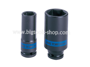 คิง โทนี่ : ลูกบล็อคลม "ยาว" รู 3/4" (6 เหลี่ยม) King Tony : 3/4"DR. Impact Deep Socket (6435M)