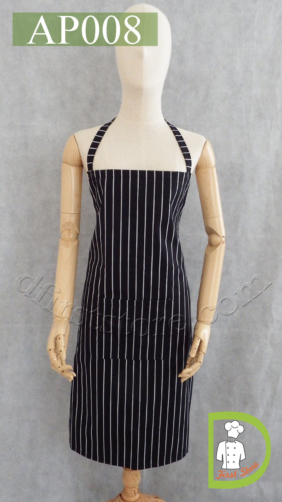 AP008 Full Body Bib Apron ผ้ากันเปื้อน เต็มตัว
