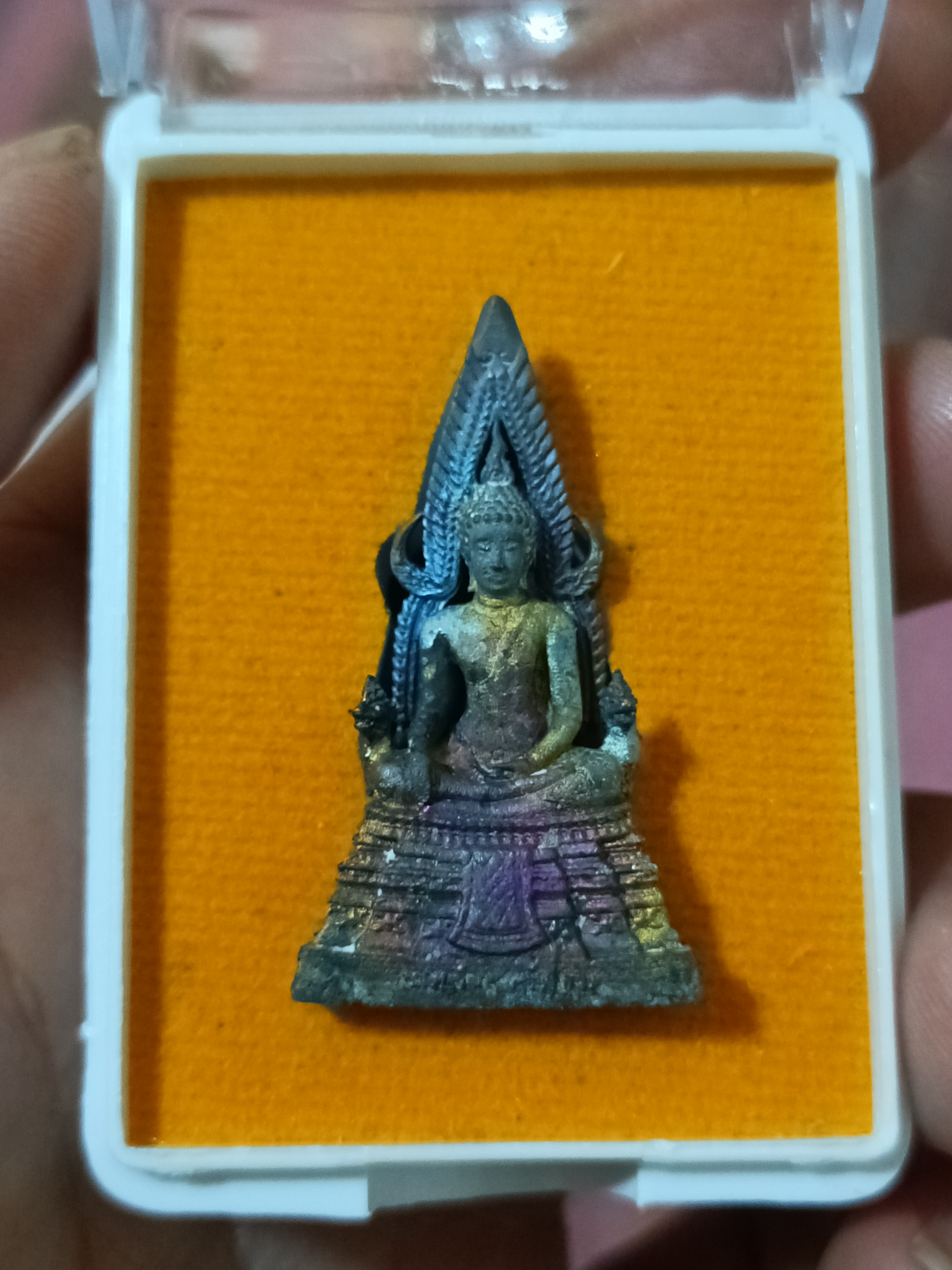 สมเด็จองค์ปฐมเนื้อรวมแร่ (องค์ 1) รุ่น ชนะมาร หลวงพ่อหนุน ปี 67