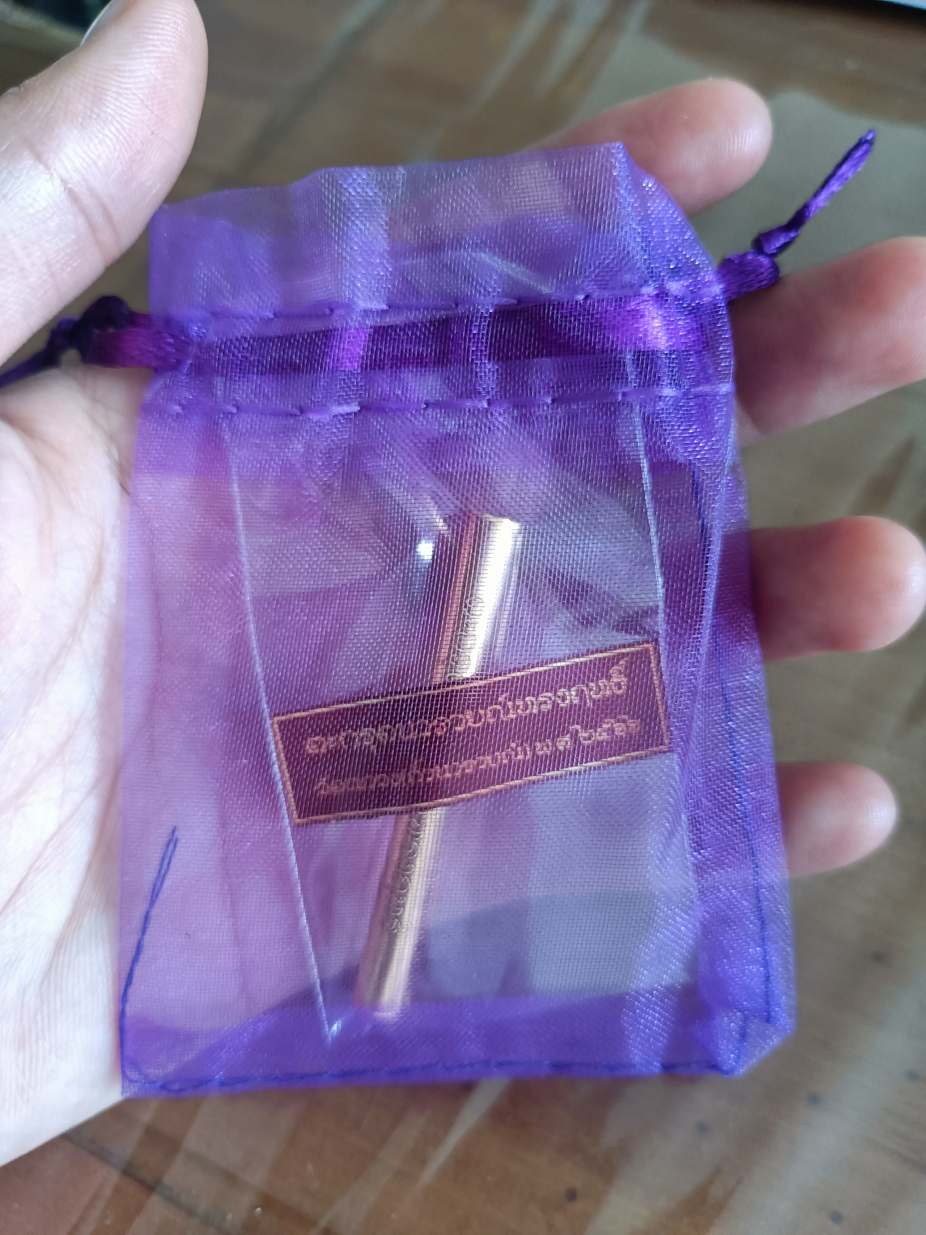 ตะกรุดนารายณ์ทรงฤทธิ์ เนื้อทองคำ ขนาด 2 นิ้ว