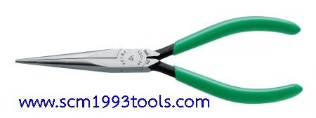 KEIBA คีมปากแหลม 6 นิ้ว ยาวมินิ ด้ามเขียว รุ่น HE-D05 Extra Long Nose Pliers