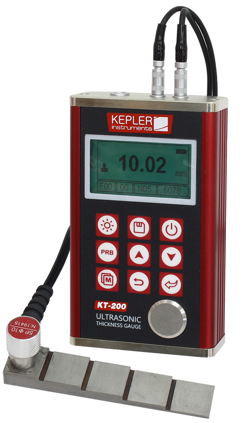 เครื่องวัดความหนาของวัตถุด้วยคลื่นอุลตร้าโซนิค (Ultrasonic Thickness Gauge) แบรนด์ KEPLER รุ่น KT-200