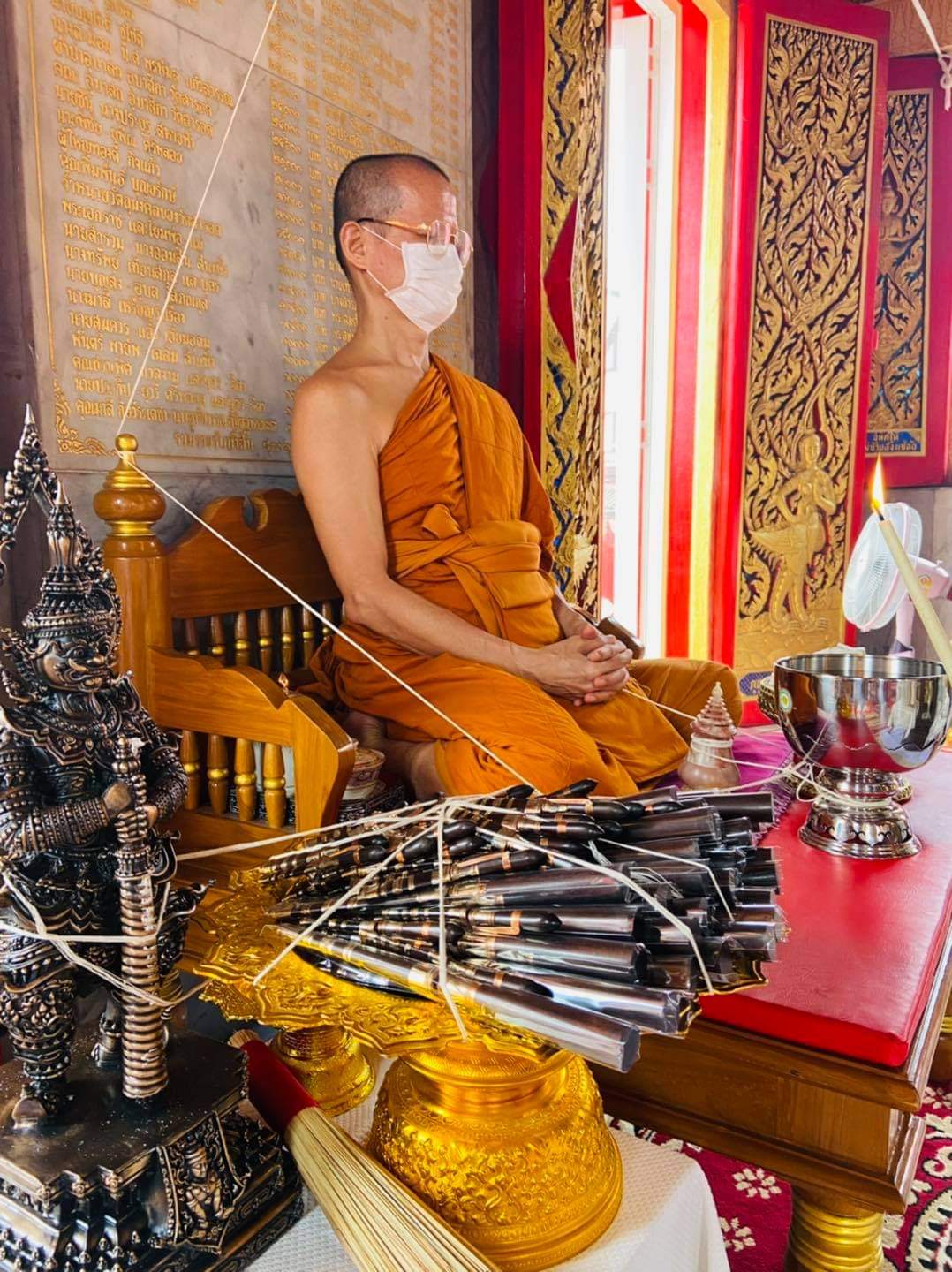 มีดดาบฟ้าฟื้น No.12 หลวงพ่อเล็กวัดท่าขนุนร่วมพุทธาภิเษก ปี 64