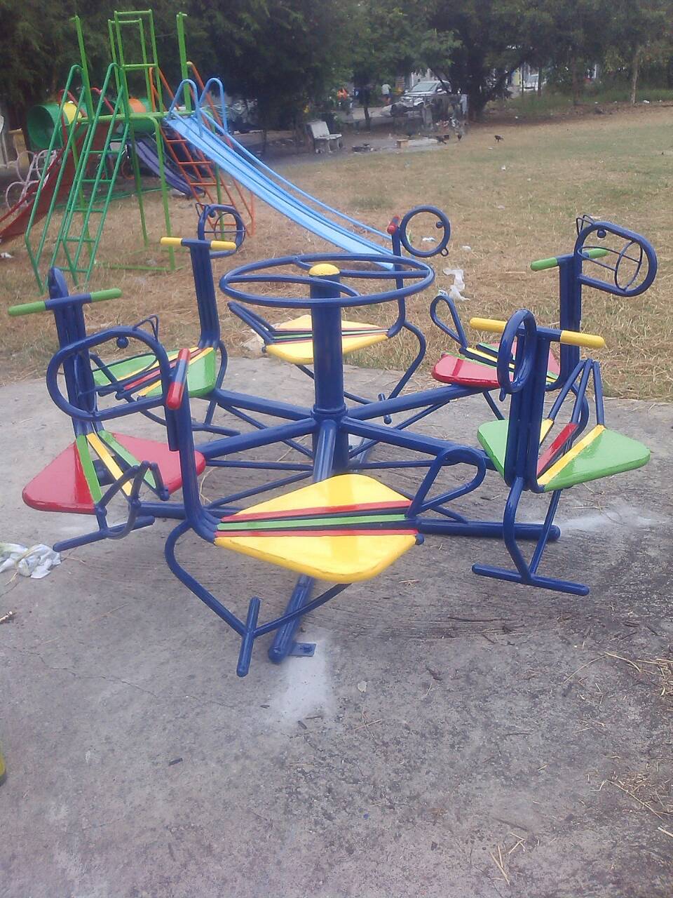 รหัส PG ผลงานติดตั้ง (หมู่บ้านนครปาร์ควิลล์ จ.นนทบุรี) เครื่องเล่นสนามกลางแจ้งสำหรับเด็ก