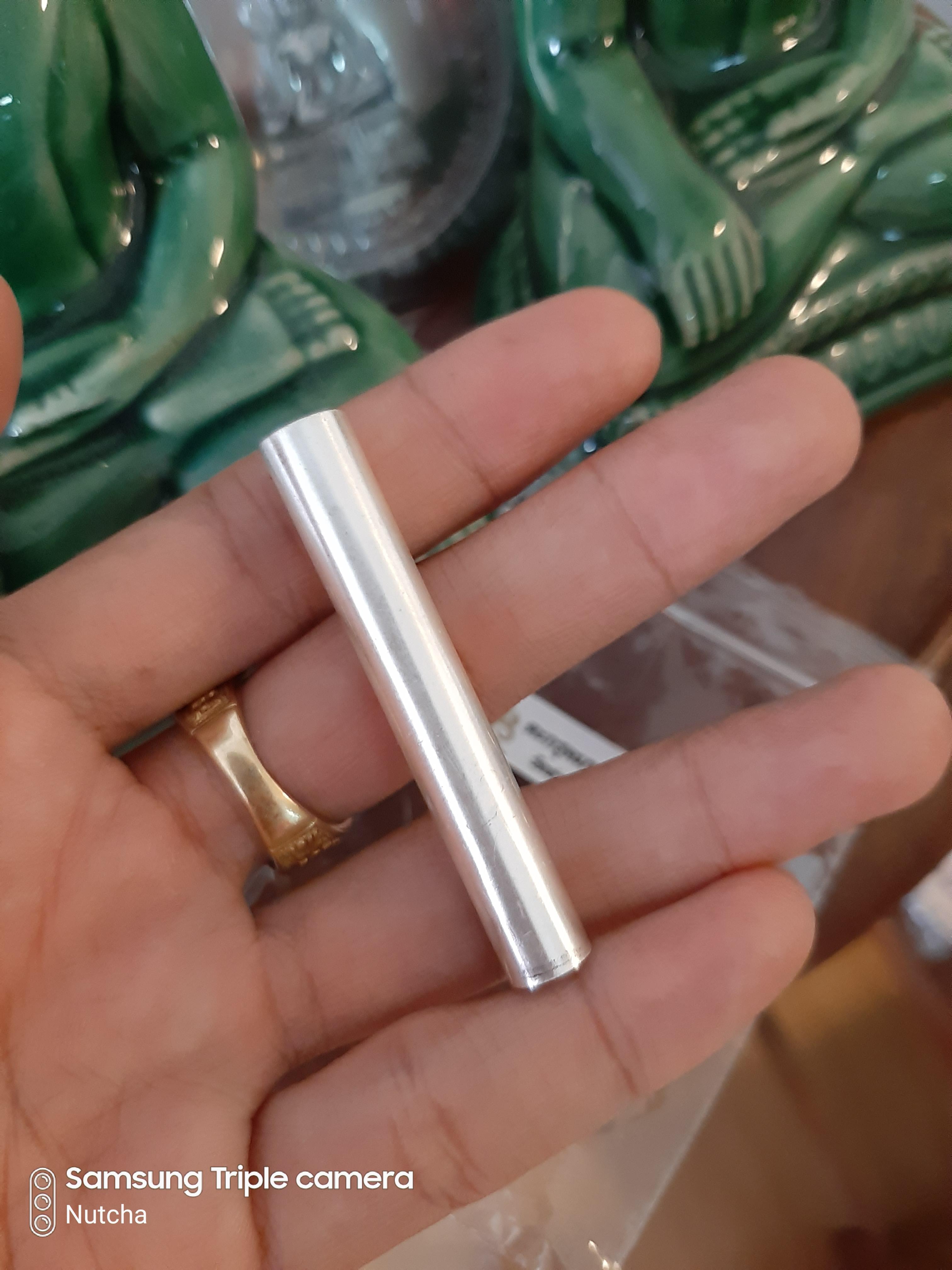 ตะกรุดมหาสะท้อน รุ่น 5 วัดท่าขนุน เลี่ยมทอง พร้อมซองสติ๊กเกอร์เดิม