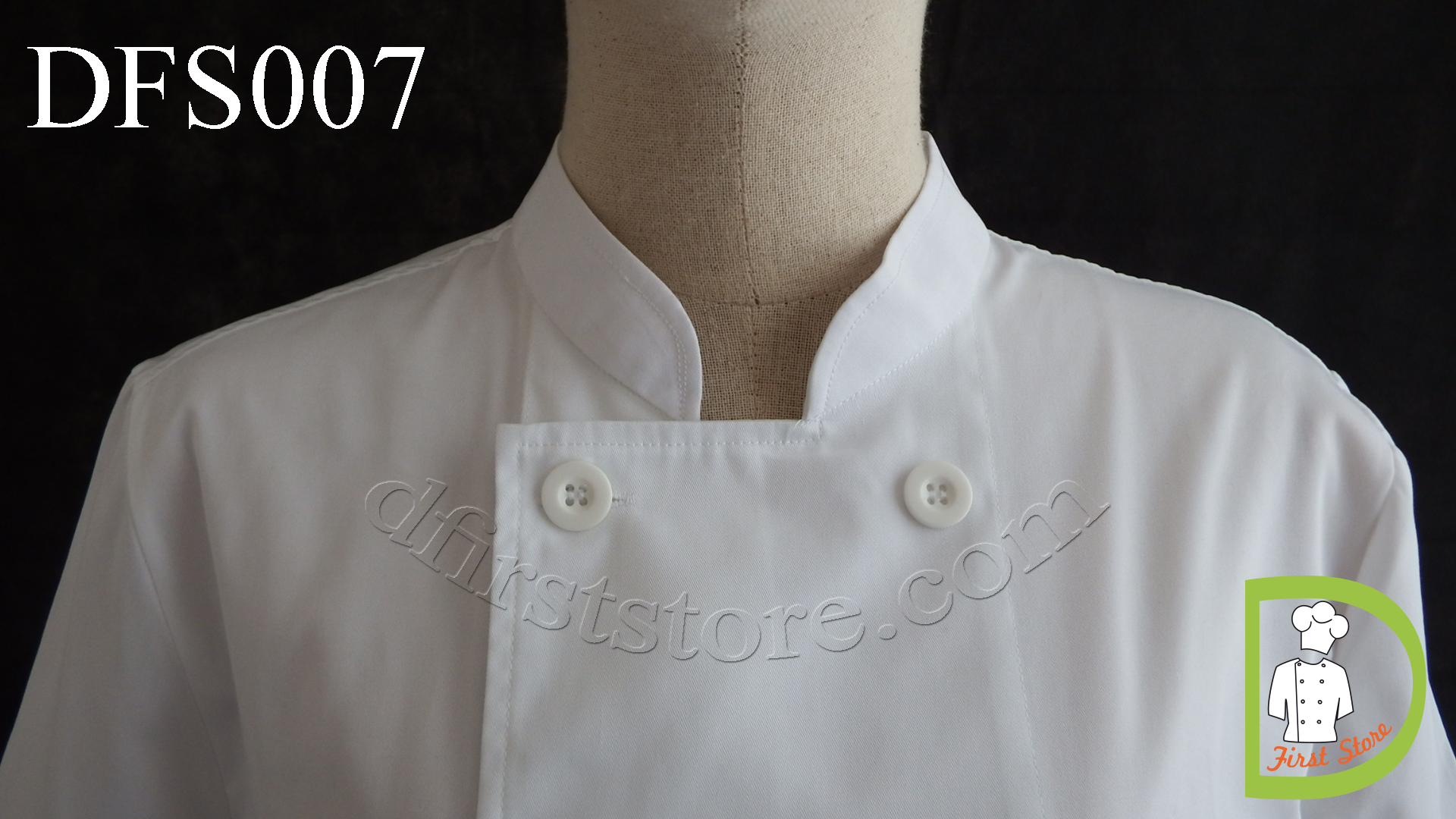 DFS007 Chef Uniform ชุดเชฟสากล (white, สีขาว)