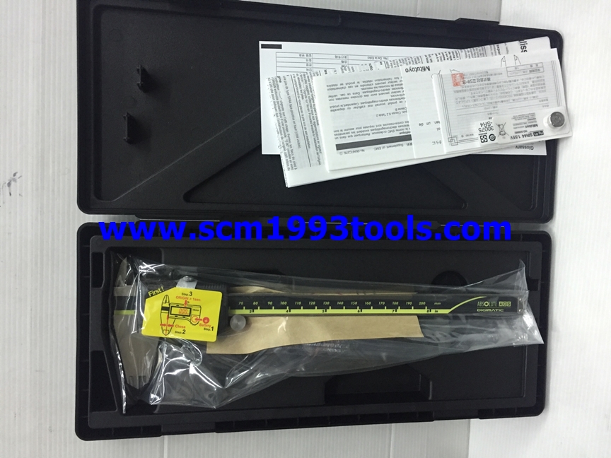 เวอร์เนียดิจิตอล 8 นิ้ว Mitutoyo รุ่น 500-197-30 ABSOLUTE Digimatic Caliper 200mm / 8" ญี่ปุ่น คุณภาพดี