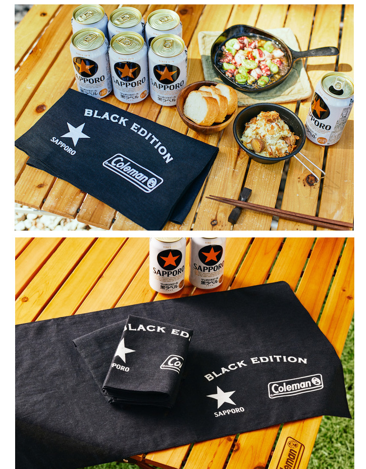 ผ้าปูโต๊ะ Camping Coleman x Sapporo Camping Napery รุ่นพิเศษจากญี่ปุ่น กระเป๋าผ้า กระเป๋าถือ ของใหม่ ของแท้ พร้อมส่ง