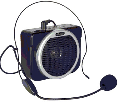 เครื่องขยายเสียงแบบพกพา พร้อมไมล์ลอยครอบศรีษะ รุ่น PA5U