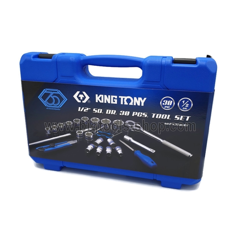 คิง โทนี่ : ชุดเครื่องมือช่าง 30 ตัวชุด King Tony : 1/2" DR. 30 Pcs. Tool Set Metric 6PT (35th Anniversary Design) (P4330MRC)